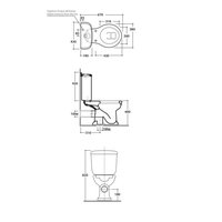 Сливной бачок, Globo, Paestum, шгв 430*190*420, CERASLIDE, BATAFORM, цвет-белый