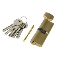 Цилиндр. механизм, ключ-защелка,цвет:золото,90 мм Pobedit Pobedit 8126090