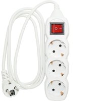 Удлинитель U-3g-5m-Z-V с 3 евророзетками (с/з, с/в) 5м Jilion 9534162