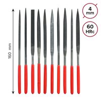 Набор надфилей металлич. 160 мм * ø 4 мм, 10 штук Политех Инструмент Инструмент 2640068