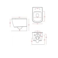 Унитаз, Artceram, A16, подвесной, шгв 360*525*290, цвет-белый матовый