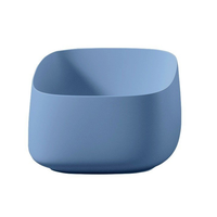 Раковина, Artceram, Cognac Quadro, шгв 430*430*225, отверстия для смесителя-отсутствуют, с донным клапаном, цвет-Blue avio COL006 38 00/ACA038 00 Artceram COL006 38 00/ACA038 38 00