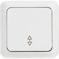 Выключатель одноклавишный проходной О/У. белый Jilion 9533402