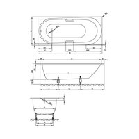 Ванна, Bette, BetteComodo, шгв 1800*800*450, цвет-белый