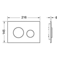 Клавиша смыва, TECE, TECEloop 2.0, шгв-216*6*145, цвет-белый (старый арт. 9240600)