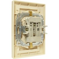 Розетка 2 гнезда (с/з) С/У. бежевый Jilion 9533181