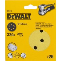 Шлифовальные круги DEWALT DT3101, 125 мм, 8 отверстий, 40G, 10 шт. DT3101-QZ