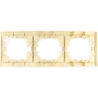 Рамка для розеток/выключателей 3 гнезда С/У. бежевый Jilion 9533109