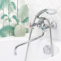 Смеситель  для ванны с душем BOOU BA5333-3-B723-C018 двуручковый Латунь