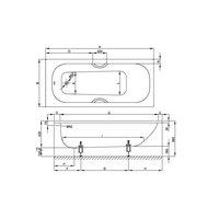 Ванна, Bette BetteForm шгв 1700*750*420 цвет-белый 2947000AD