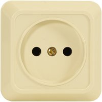 Розетка 1 гнездо (б/з) О/У. бежевый Jilion 9533427