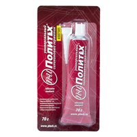 Герметик силиконовый Политех, универсальный, 70г  прозрачный, бытовой Политех Инструмент Инструмент 6507505