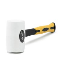 Киянка белая 450 г, обрезиненная рукоятка, 70% фиберглас, Pobedit Pobedit 2541345