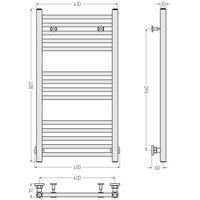 Полотенцесушитель, Сунержа, Модус, шгв 450*75*807, цвет-сталь (без покрытия)