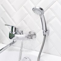 Смеситель  для ванны с душем BOOU B8213-46F универсальный Латунь