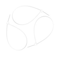 Хомуты нейлоновые белые 250 х 4,8 мм уп.100шт Политех Инструмент Инструмент 3201334