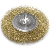 Щетка для дрели плоская (50 мм, латунированная проволока) Калибр 00000041850