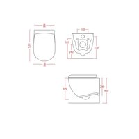 Унитаз, , File 2.0, подвесной, шгв 370*530*370, цвет-белый матовый Artceram FLV004 05 30