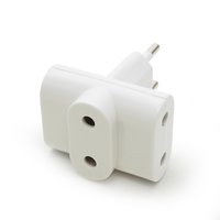 Разветвитель электрический (без заземления), 3 гнезда, стандарт, 10А. белый Jilion 9533873