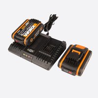 Комплект WORX WA3610: Двойное зарядное устройство WORX WA3869 + 2 Акб 2.0 А/ч