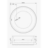 Ванна, Bette, BettePond Silhouette, шгв 1500*1500*450, BetteGlasur® Plus, цвет-белый