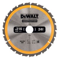 Пильный диск DEWALT CONSTRUCTION DT1952 216/30 мм. DT1952-QZ