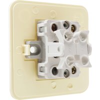 Выключатель двухклавишный О/У. бежевый Jilion 9533413