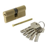 Цилиндр. механизм, ключ-ключ,цвет:золото,70 мм Pobedit Pobedit 8127070