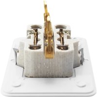 Розетка 2 гнезда (с/з) О/У. белый Jilion 9533448