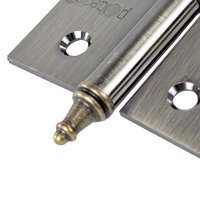 2 шт/уп,Петля дв. разъемн. Пр 75х63х2,5мм, бронза Pobedit 8132104