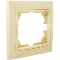 Выключатель двухклавишный проходной С/У. бежевый Jilion 9533141