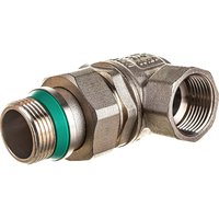 Кран шаровой IVANCI Superior угловой с разъемным соединением и стопорным кольцом ВН 3/4 IVC.100228.N.24