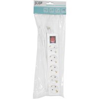 Удлинитель U-5g-5m-Z-V-c с 5 евророзетками (с/з, с/в) 5м, SIMPLE POWER Jilion 9534072