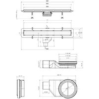Душевой лоток, , Frameless Matte Black, шдв 120*850*100, цвет-черный матовый Bettoserb 13701322