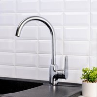 Смеситель для кухни KALUD K4038 с высоким изливом Латунь