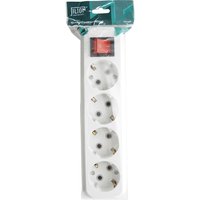 Колодка для удлинителя с 4 евророзетками (с/з, с/в) Jilion 9533985