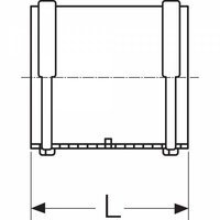 Муфта двухраструбная 110 REHAU 11214941001