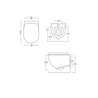 Унитаз, , File 2.0, подвесной, шгв 370*530*370, цвет-Grigio Oliva Artceram FLV004 15 00