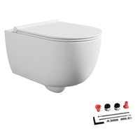 Унитаз, , Unica, подвесной, шгв 350*520*360, Aliglaze+, цвет-белый Alice 32254101SET