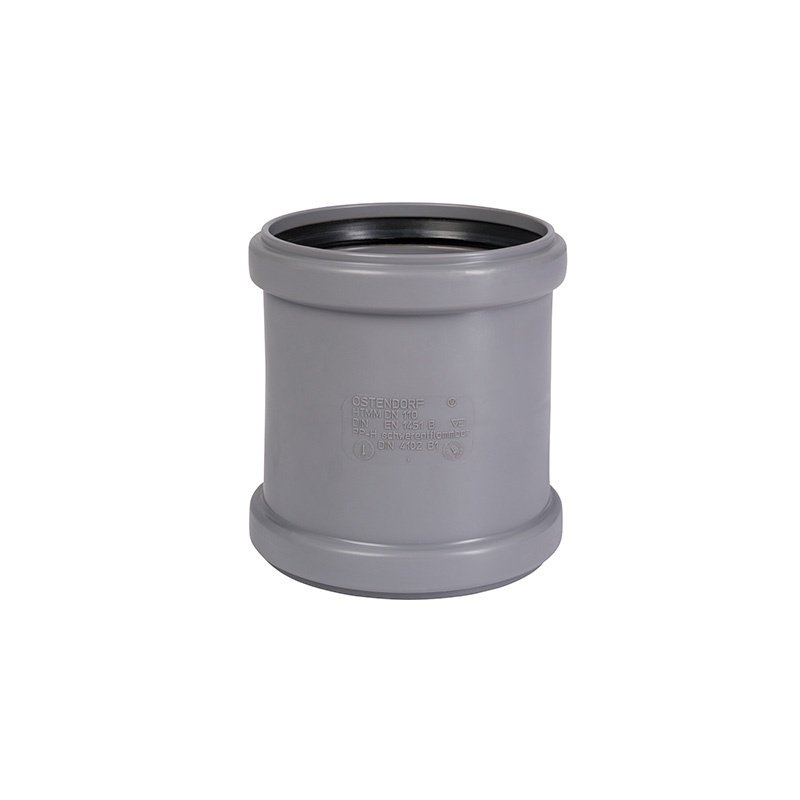 Муфта двойная внутренняя Ostendorf для внутренней канализации HTMM 110 мм (115510) Rus