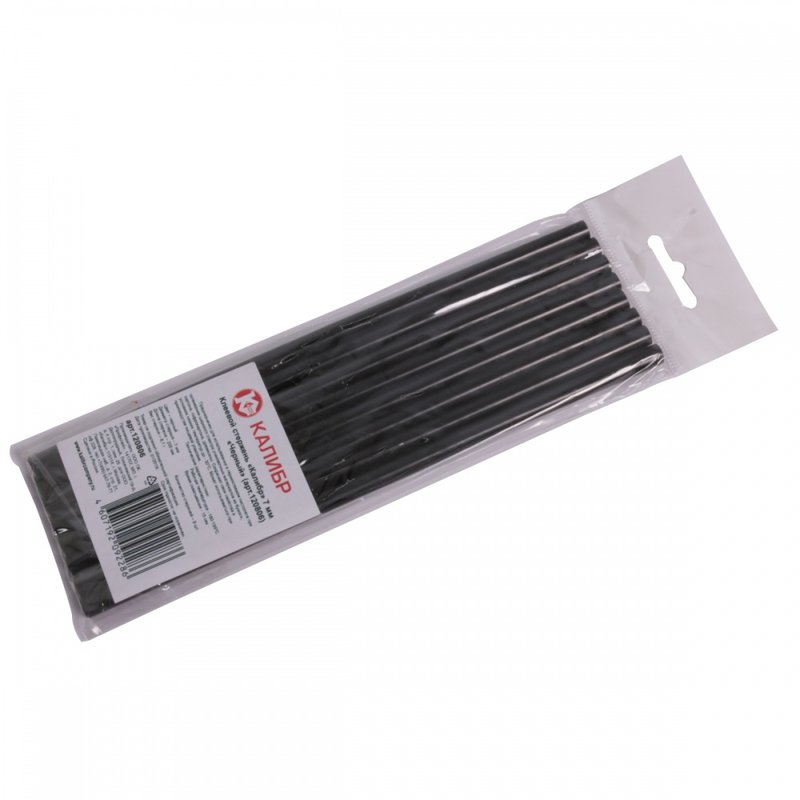 Стержень клеевой Черный (8 шт; 7 мм; 200 мм) Калибр 00000071031