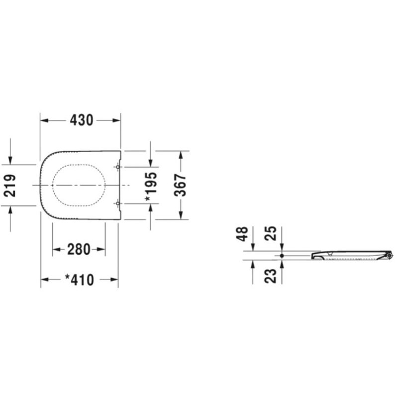Сиденье для унитаза, Duravit, Happy D.2, шгв 367*430*48, цвет-Anthracite Matt (ПРОДАЕТСЯ ТОЛЬКО В КОМПЛЕКТЕ С ОСНОВНЫМ ИЗДЕЛИЕМ)