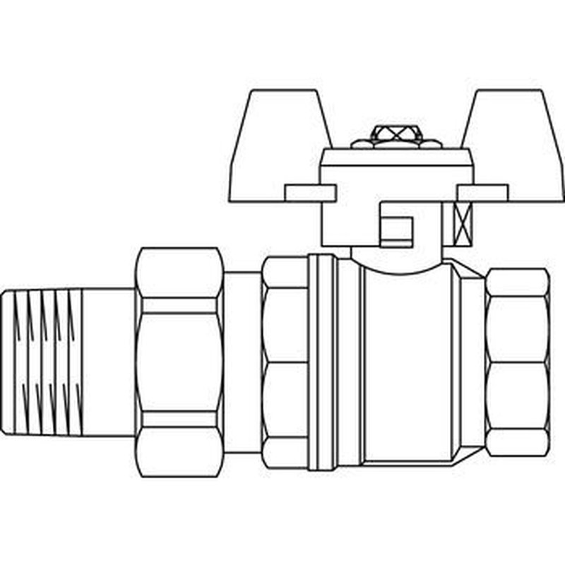 Кран шаровой Oventrop Optibal 1 1075808