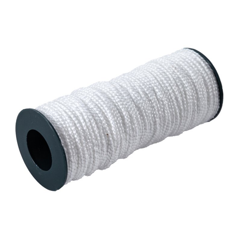 Нить капроновая на катушке 50 м. белая усиленная 0,44 ктекс; 45 кгс Политех Инструмент Инструмент 8001006