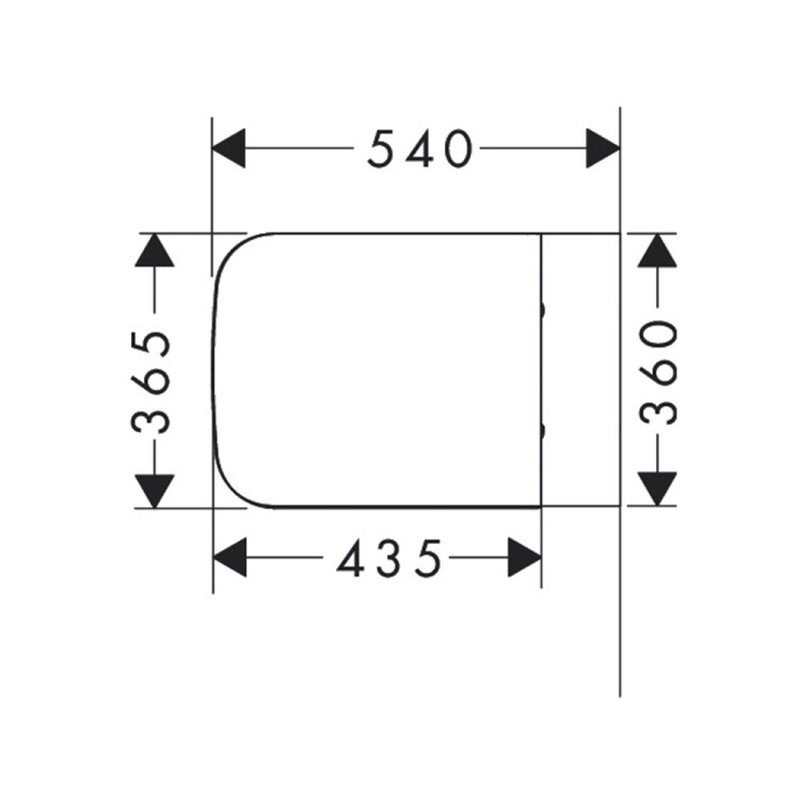Сиденье для унитаза, , EluPura Original S, шг 365*540, цвет-белый Hansgrohe 60125450