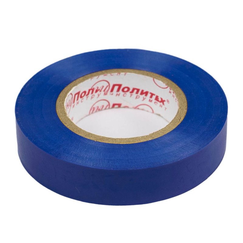 Изолента ПВХ 15х20 синяя Политех Инструмент Инструмент 9010002