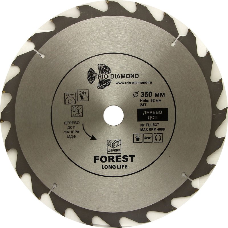 Диск пильный 350*32*24Т Trio-Diamond FLL837