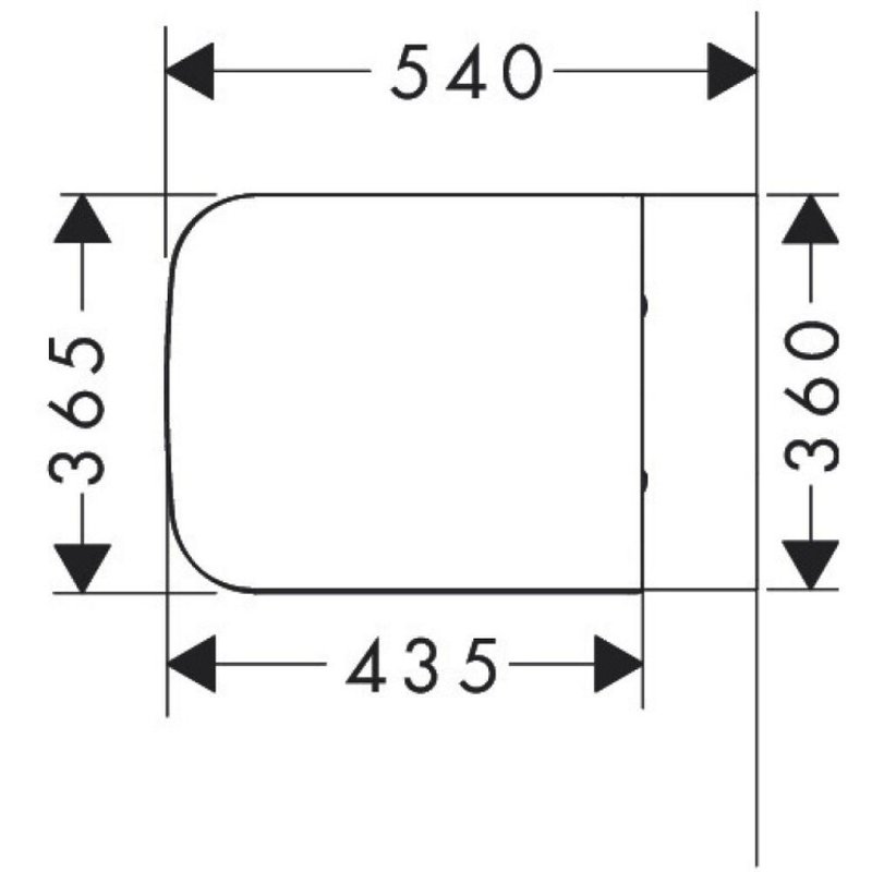 Унитаз, Hansgrohe CreekTide Q подвесной шгв 365*540*400 цвет-белый 60203450