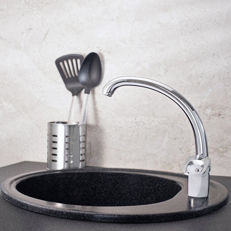 Смеситель для кухни РМС SL55-011F однорычажный Хром