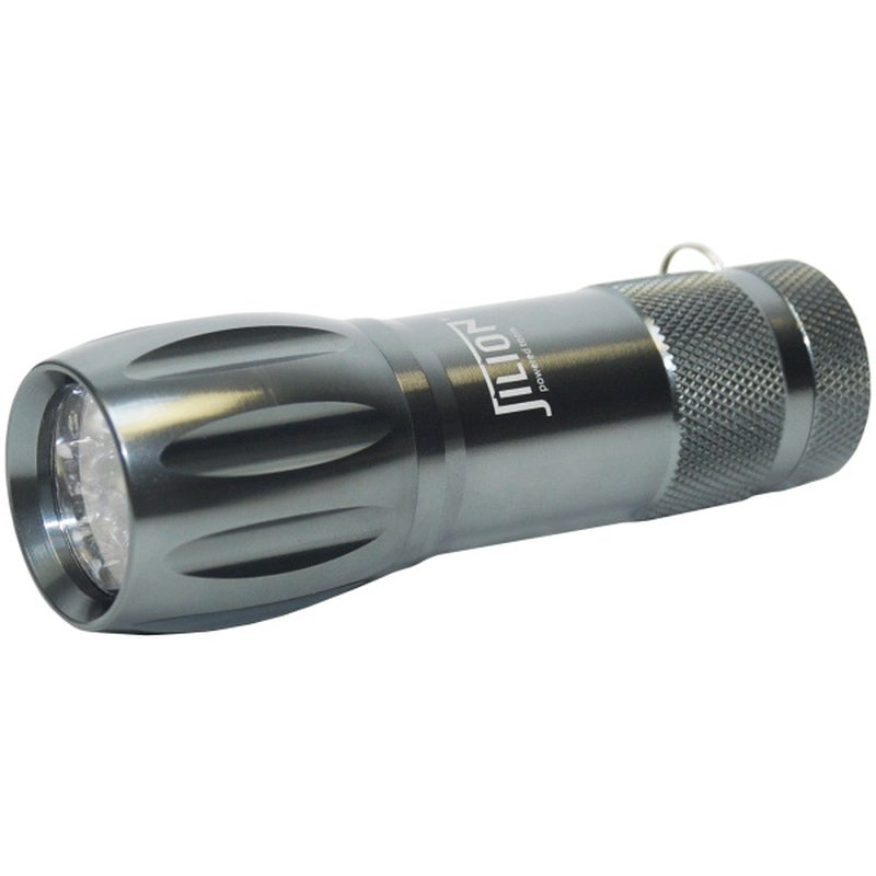 Фонарь ручной светодиодный, 9LED, 3хААА, металл Jilion 9531140